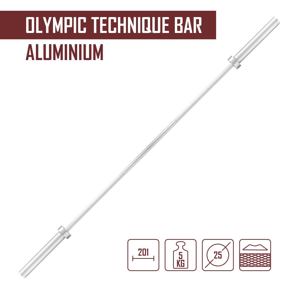 strength-shop-olympia-technik-langhantel-aluminium-5kg-max-20kg image 2