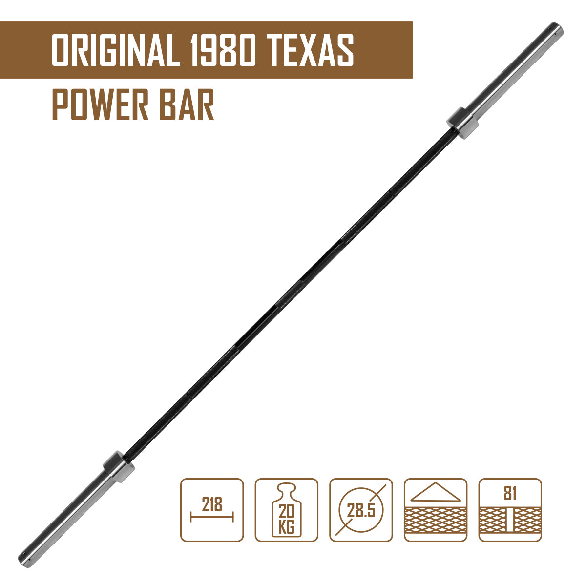 strength-shop-original-texas-power-bar-mit-verchromten-sleeves-powerlifting-lang image 2