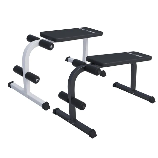 gorilla-sports-sit-up-hantelbank-wei-schwarz-flachbank image 1