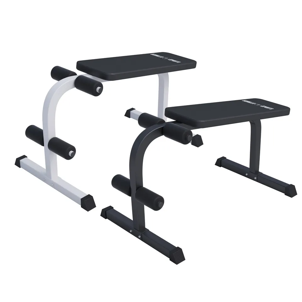 gorilla-sports-sit-up-hantelbank-wei-schwarz-flachbank image 1
