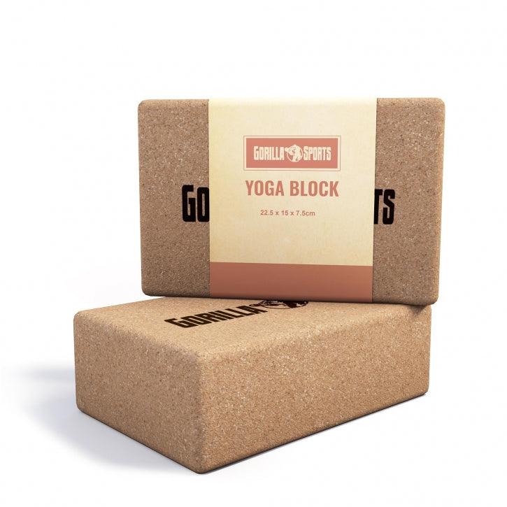 gorilla-sports-yoga-block-aus-kork-22-5-x-15-x-7-5-cm image 7