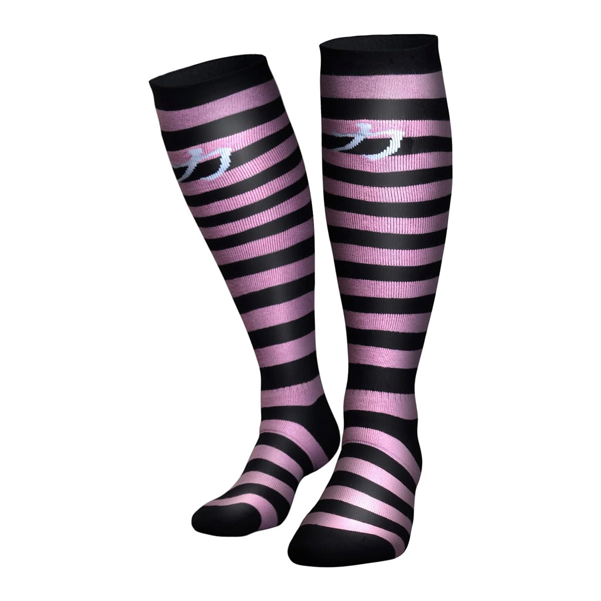 strength-shop-kreuzheber-gewichtheberstr-mpfe-schwarz-pink-gestreift image 1