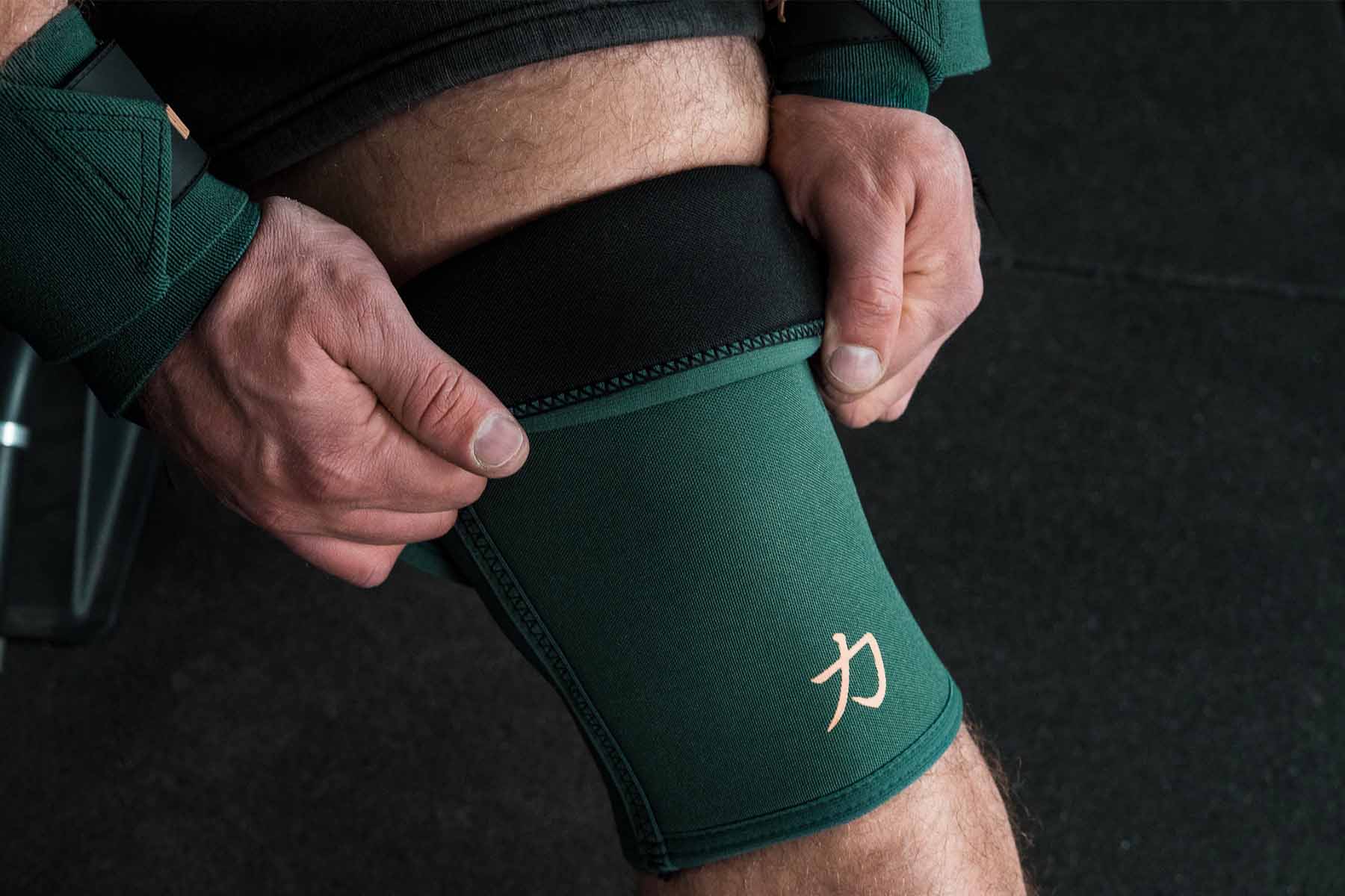 strength-shop-inferno-knee-sleeves-7mm-neopren-vintage-green-ipf-zertifiziert-pa image 2