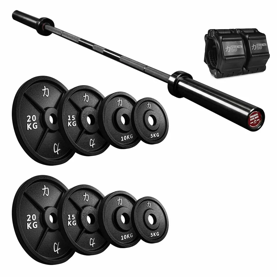 strength-shop-entry-level-strength-foundation-package-100kg-gusseisenscheiben-se image 1